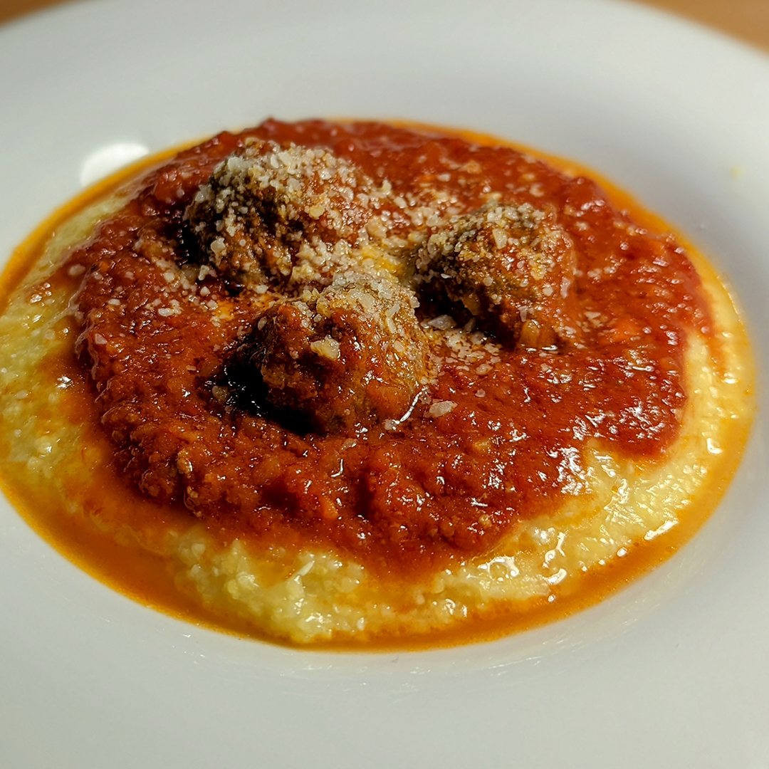 Cozy Italian Dinner: Polpette and Polenta